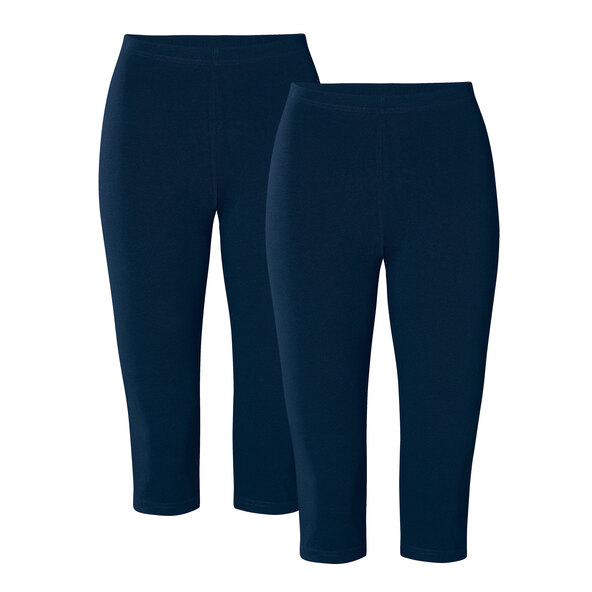 Caprihose, 2er Set, marine, 36/38