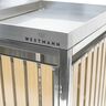 Bepflanzbare Mülltonnenbox Edelstahl, 2 x 240 l
