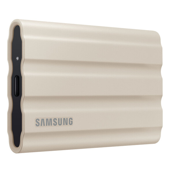 Portable SSD Festplatte T7 Shield, 1 TB, beige
