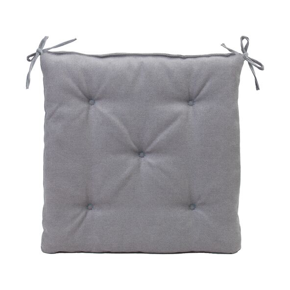 Sitzkissen Darco, 40 x 40 cm, 4er Set, silber