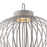 LED-Akku-Tisch- und Bodenleuchte Korga, greige, ⌀ 36 cm