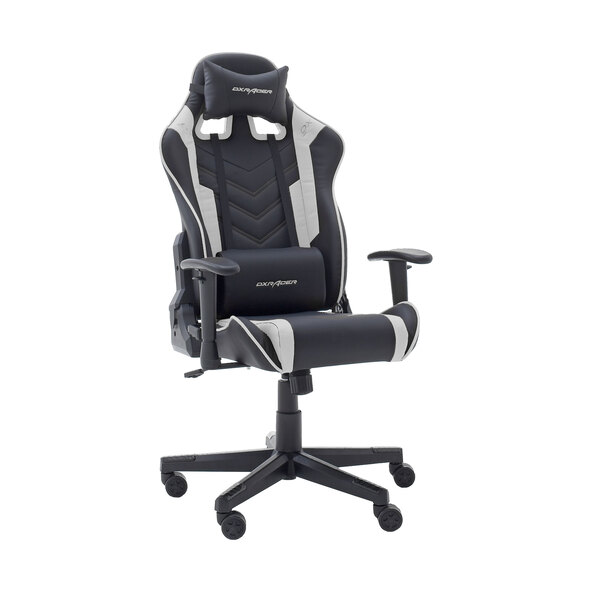 Gaming-Stuhl Chefsessel, schwarz-weiß