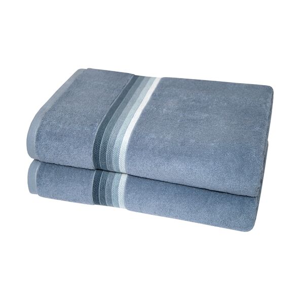 Badetuch, 2er Set, blau