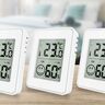 Thermo-Hygrometer, 3er Set, weiß