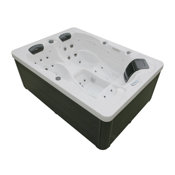 Outdoor Whirlpool White Marble, 2 Liegeflächen