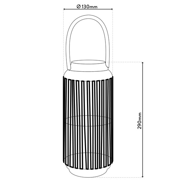 LED-Solarleuchte Korbinian, 29 x 13 cm