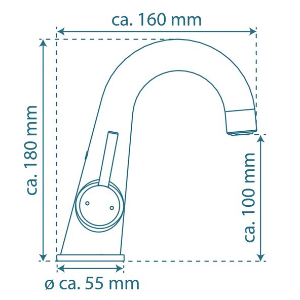 Waschtischarmatur PISA , Chrom