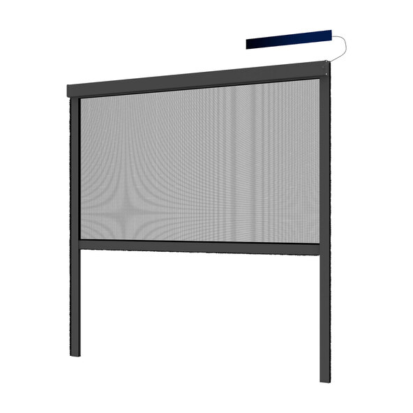 Insektenschutz-Rollo elektrisch, 110 x 220 cm, anthrazit