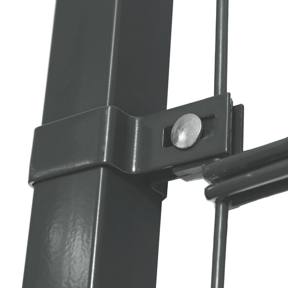 Modulares Zaunsystem, Doppelstabmattenzaun MORATA, anthrazit, 160 cm x 10 m