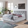 Boxspringbett Premium mit Bettkasten, 180 x 200 cm, hellgrau