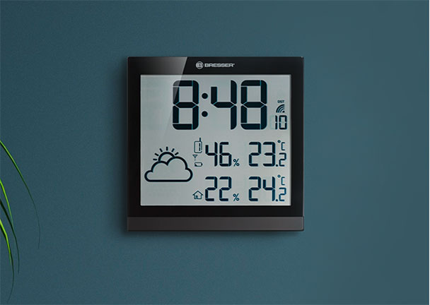 LCD-Wetter-Wanduhr ClimaTemp JC LCD-Wetter-Wanduhr ClimaTemp JC