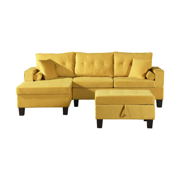Sofa ROM, Samt Gelb