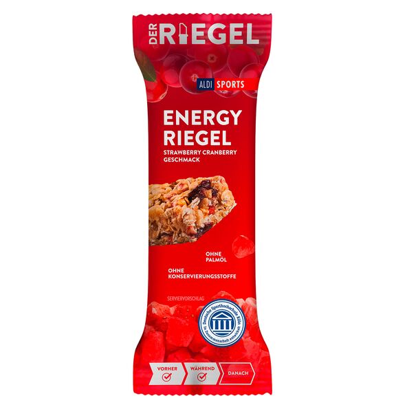 Energy Bar Cranberry-Strawberry, 6er Set (6 x 40 g = 240 g)
