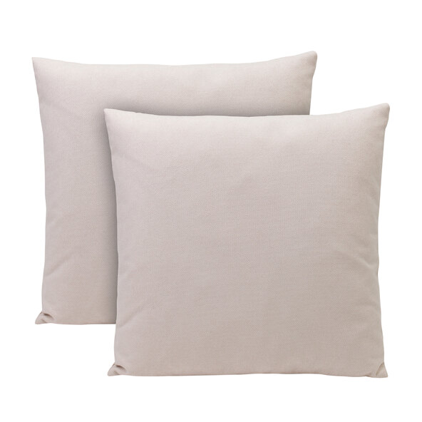 Dekokissen Darco, 50 x 50 cm, 2er Set, creme