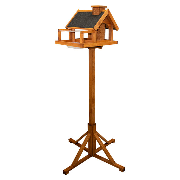 Vogelvilla mit Ständer und Tränke