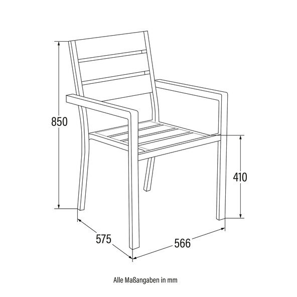 Gartenstuhl MADERA, 8er Set