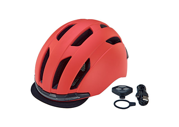 Fahrradhelm ECO Urban, rot, 52-58 cm