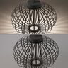 LED-Akku-Tisch- und Bodenleuchte Korga, schwarz, ⌀ 46 cm