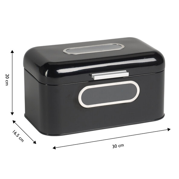 Retro-Brotkasten small, schwarz