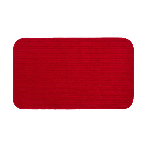 Badteppich Berlin in Cord Optik, 2er Set, 50 x 70 cm, bordeaux