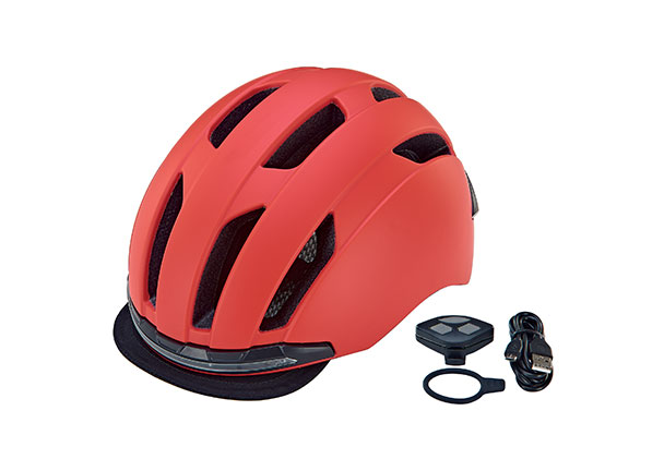Fahrradhelm ECO Urban, rot, 58-61 cm