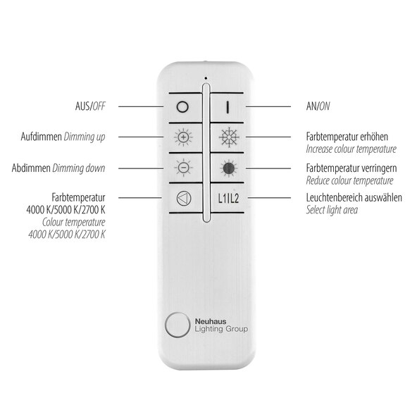 LED-Deckenleuchte KUNEO, Ø 45 cm, weiß