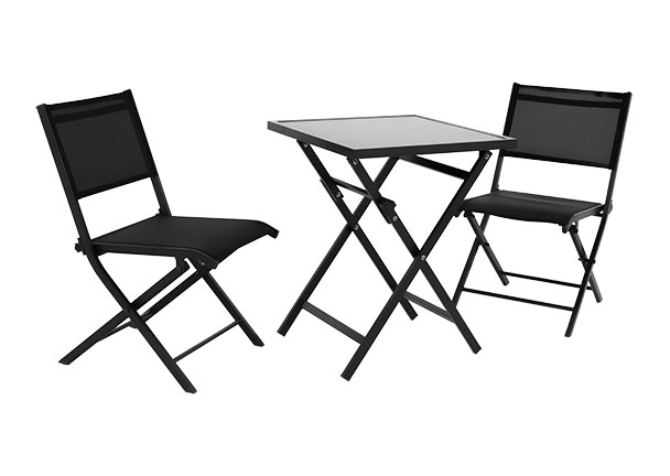 Alu-Balkon-Set, 3-tlg.