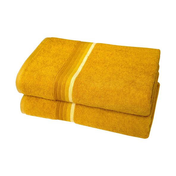 Badetuch, 2er Set, gelb