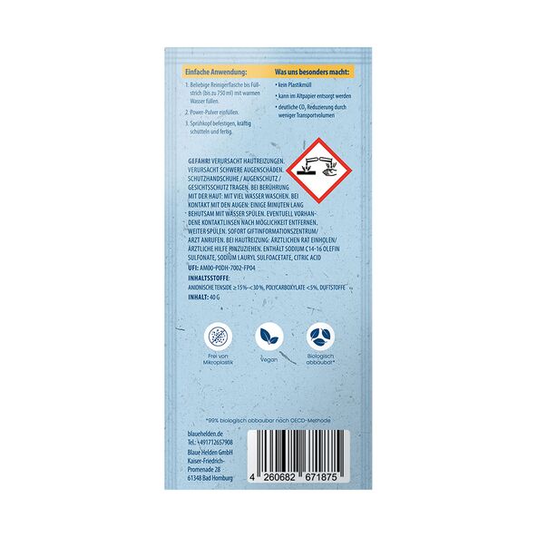 Power Pulver Badreiniger, 5er Set