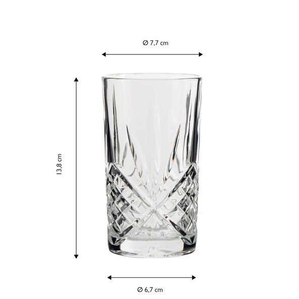 Longdrink-Gläser, 350 ml, 6er Set