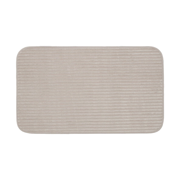 Badteppich Berlin in Cord Optik, 2er Set, 50 x 70 cm, taupe