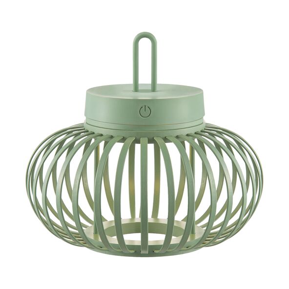 LED-Akku-Tisch- und Bodenleuchte Korga, grün, ⌀ 25 cm