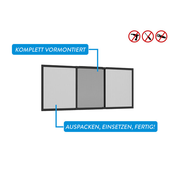 Alu-Schiebefenster COMFY SLIDE, 50 x 75 cm, anthrazit