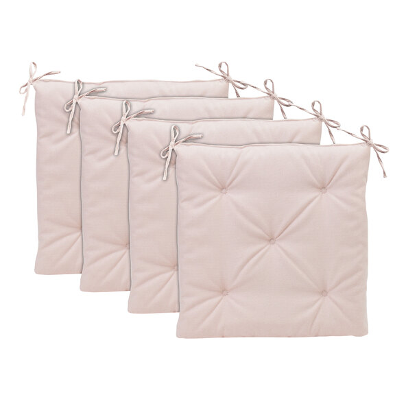 Sitzkissen Darco, 40 x 40 cm, 4er Set, creme