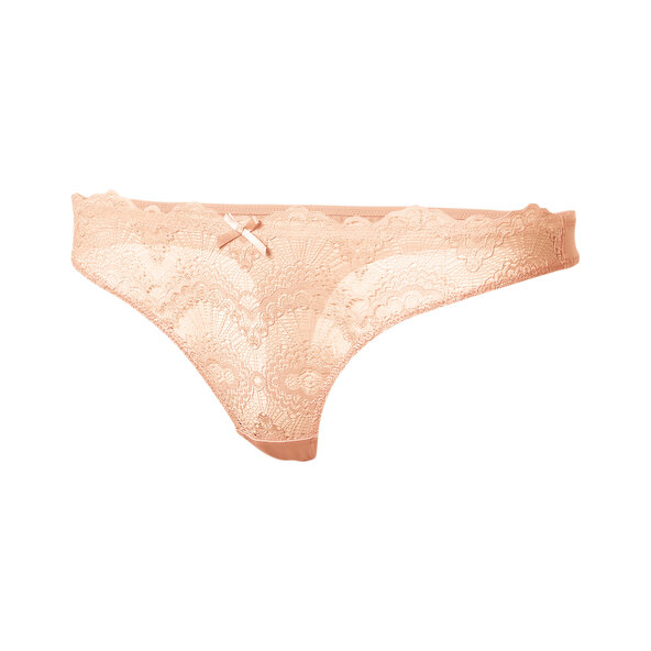 Damen Sommer Slips 2er-Set, Thong, peach, S