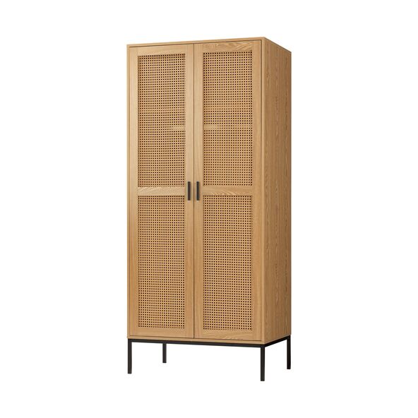 Rattan-Kleiderschrank