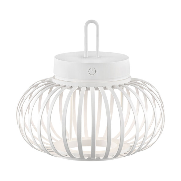 LED-Akku-Tisch- und Bodenleuchte Korga, weiß, ⌀ 25 cm