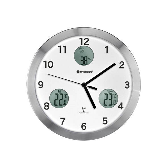 Funk-Wanduhr MyTime io, weiß