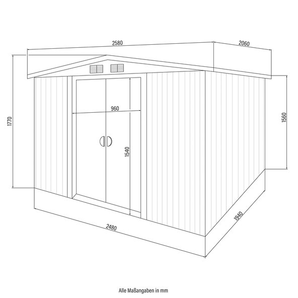  Geräteschuppen Bohio XL