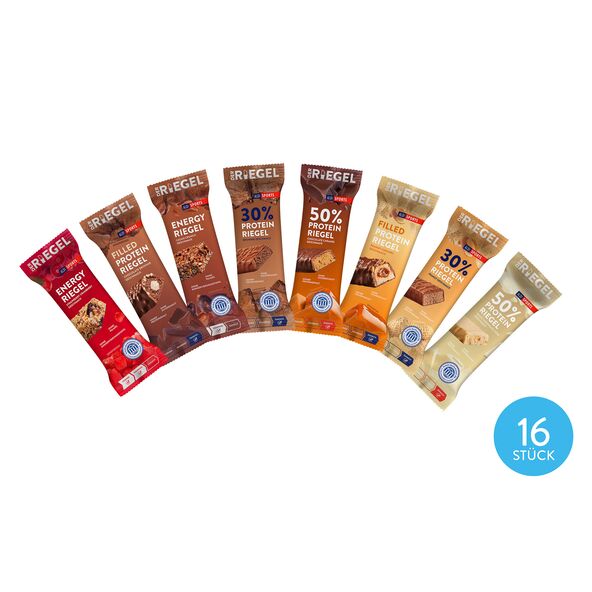 Sport Riegel Mix, 16er Set (12 x 45 g + 4 x 40 g = 700 g)
