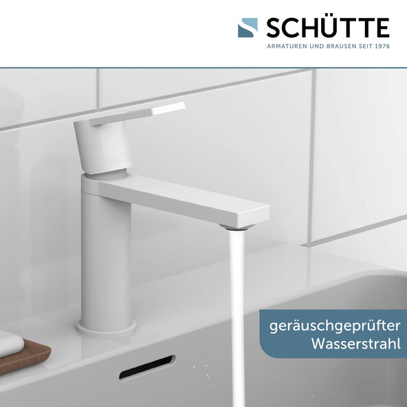 Waschtischarmatur MANHATTAN, weiß matt