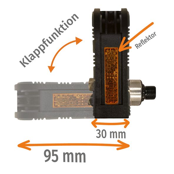 Klapp-Pedale mit Reflektoren