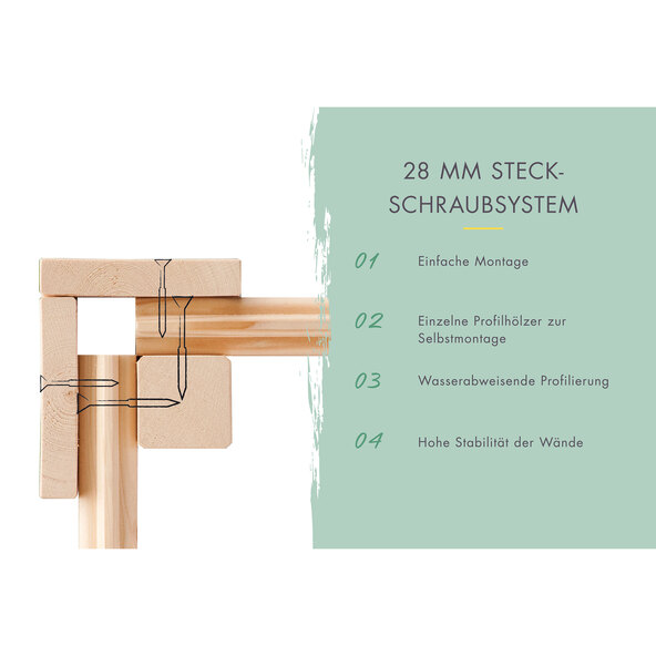 Anbauschrank, naturbelassen