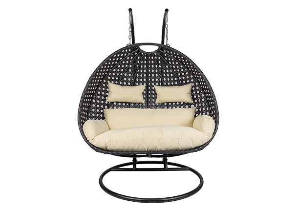 Polyrattan-Hängesessel TWIN, schwarz
