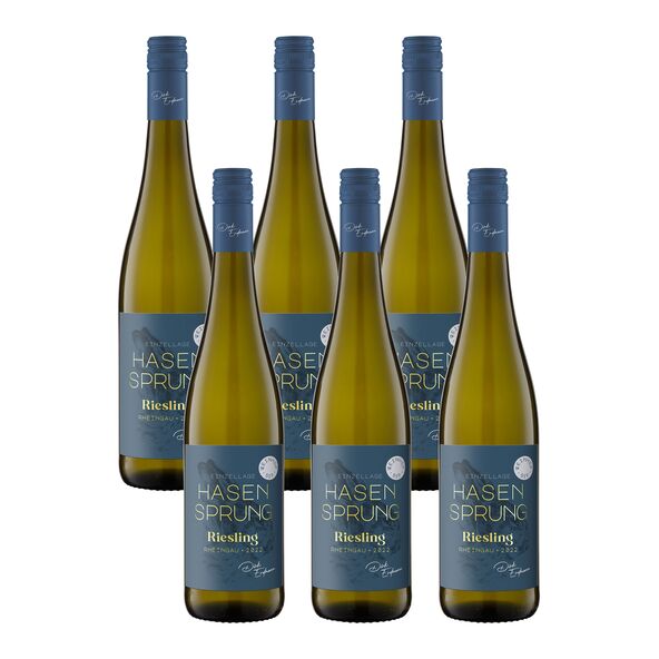 Riesling Rheingau QbA, 6 Flaschen à 0,75 l