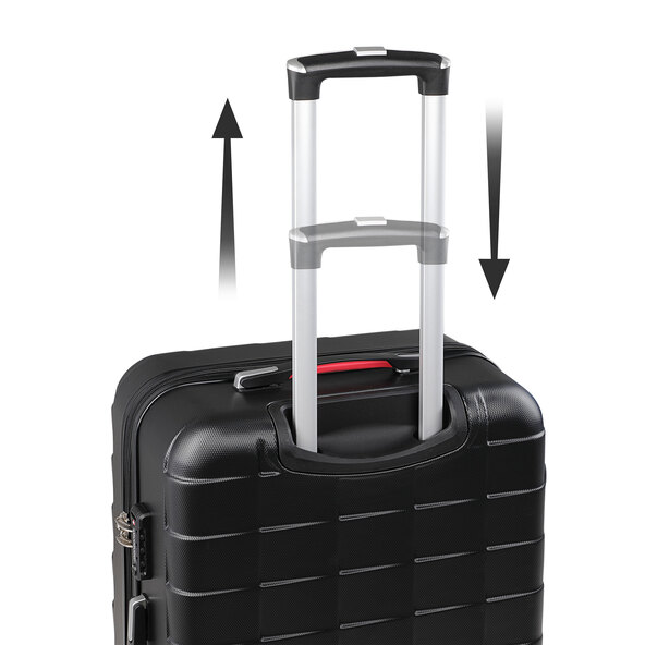 Hartschalenkoffer-Set Exopack, schwarz
