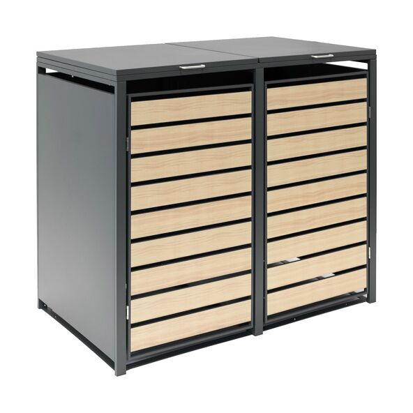 Stahl-Mülltonnenbox, 2 x 240 l