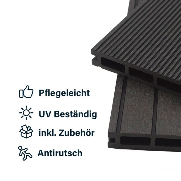 WPC Terrassendielen SAMANA, anthrazit, 10m²