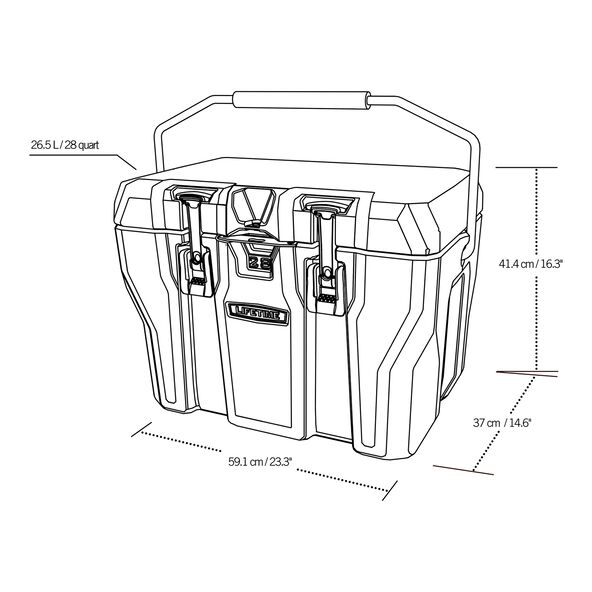 Kunststoff Kühlbox Premium, 27 Liter