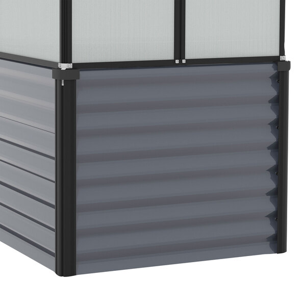 Hochfrühbeet Gaia Jumbo HKP4mm, granit/schwarz